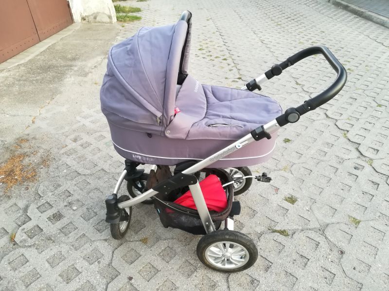 Wózek, spacerówka 2 w 1 Baby Design kolor szary. Stan BDB