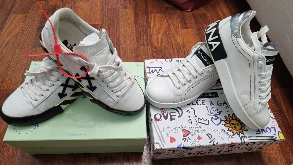 Dolce&Gabbana Portofino Off-White Arrows сникеры кроссовки кеды