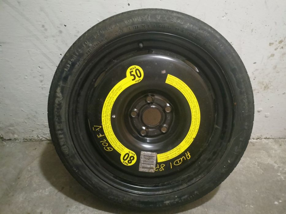 Audi A3 8P, Golf V. Koło dojazdowe 18 5x112