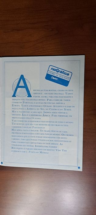 Caderneta de cromos Volta ao mundo