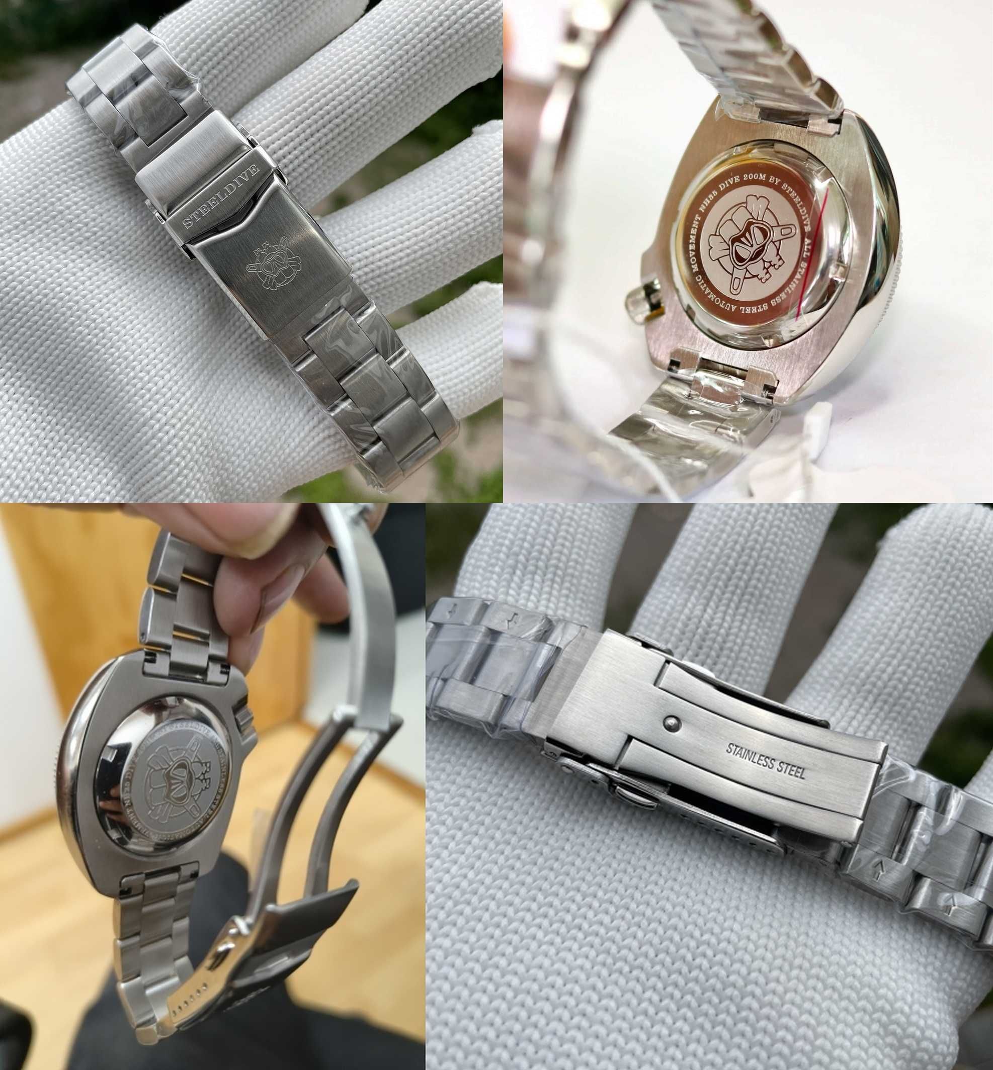 Zegarek automatyczny Steeldive SD1970 żółw Seiko NH35 WR200 Willard