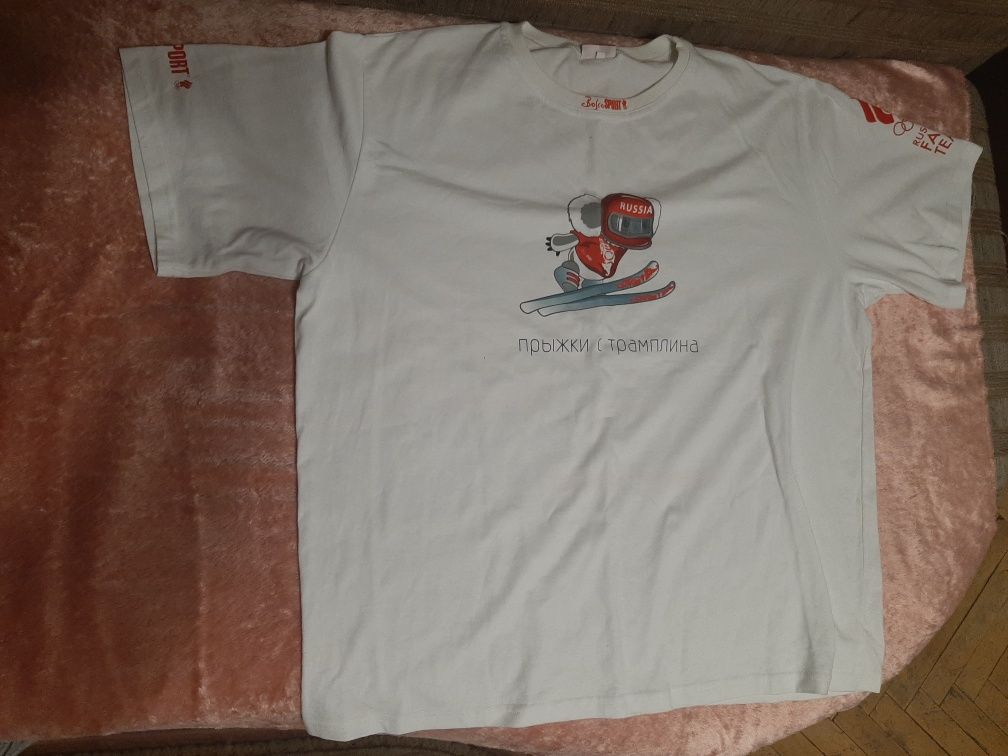 Сувенирная футболка зимняя Олимпиада 2014 Сочи