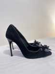 Sapatos couro camurca preta Egidio Alves