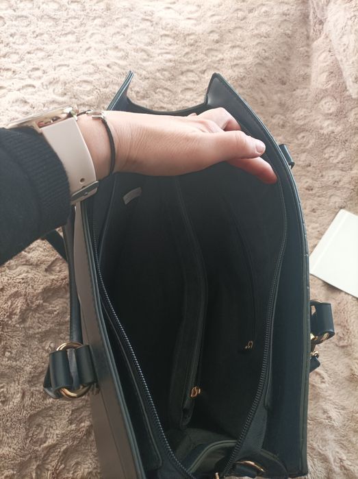 Torebka damska, granatowa, elegancka