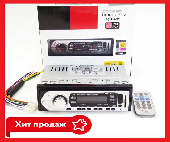 Автомагнитола ПИОНЕР Pioneer 1DIN CDX-GT 1237 + USB + MP3 + пульт