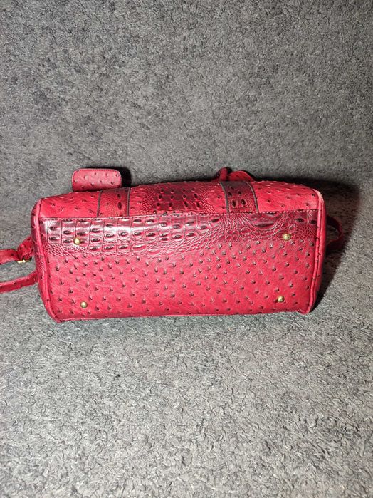 Сумка mulberry magenta ostrich bayswater