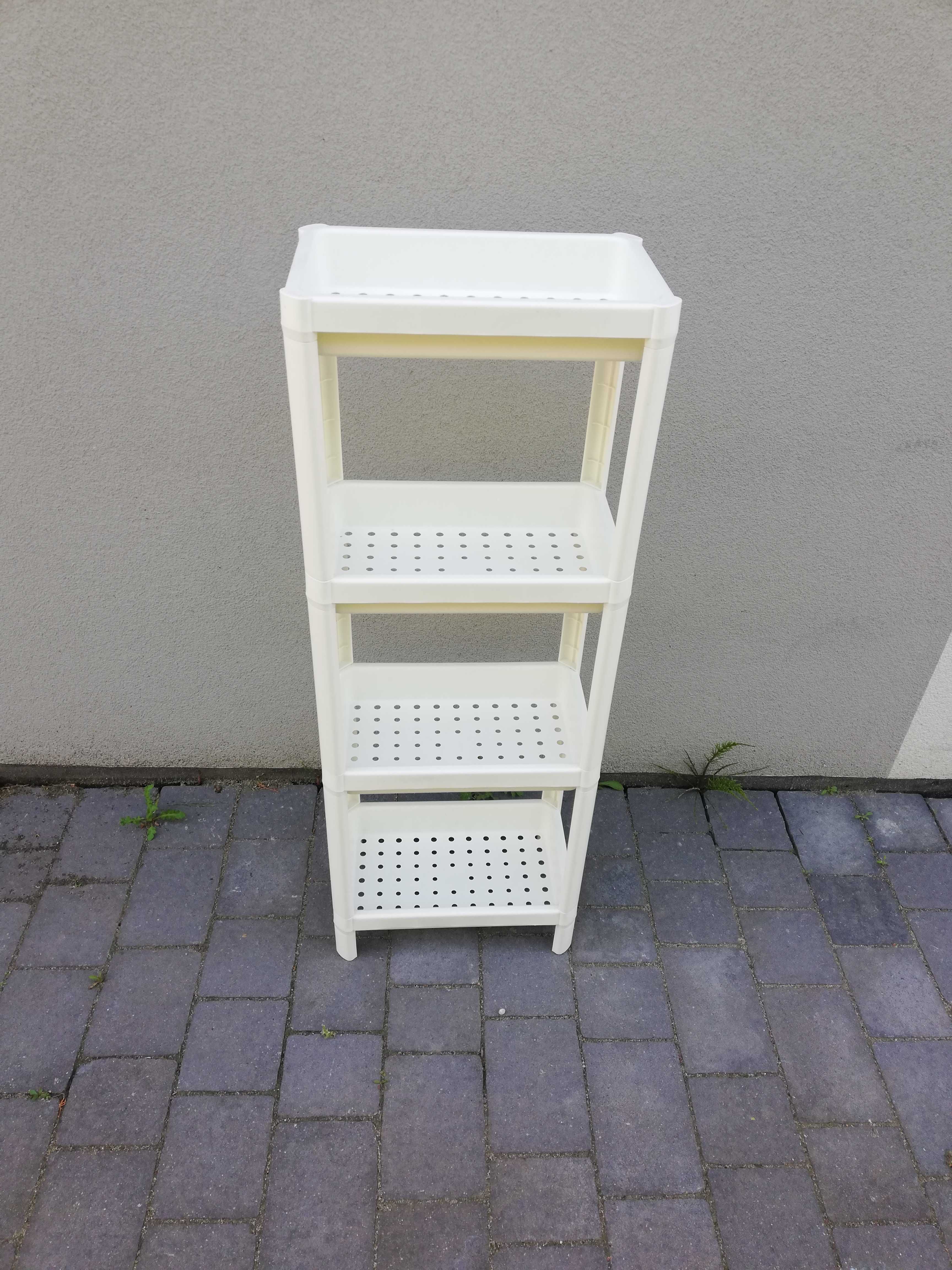 Ikea VESKEN regał łazienkowy biały