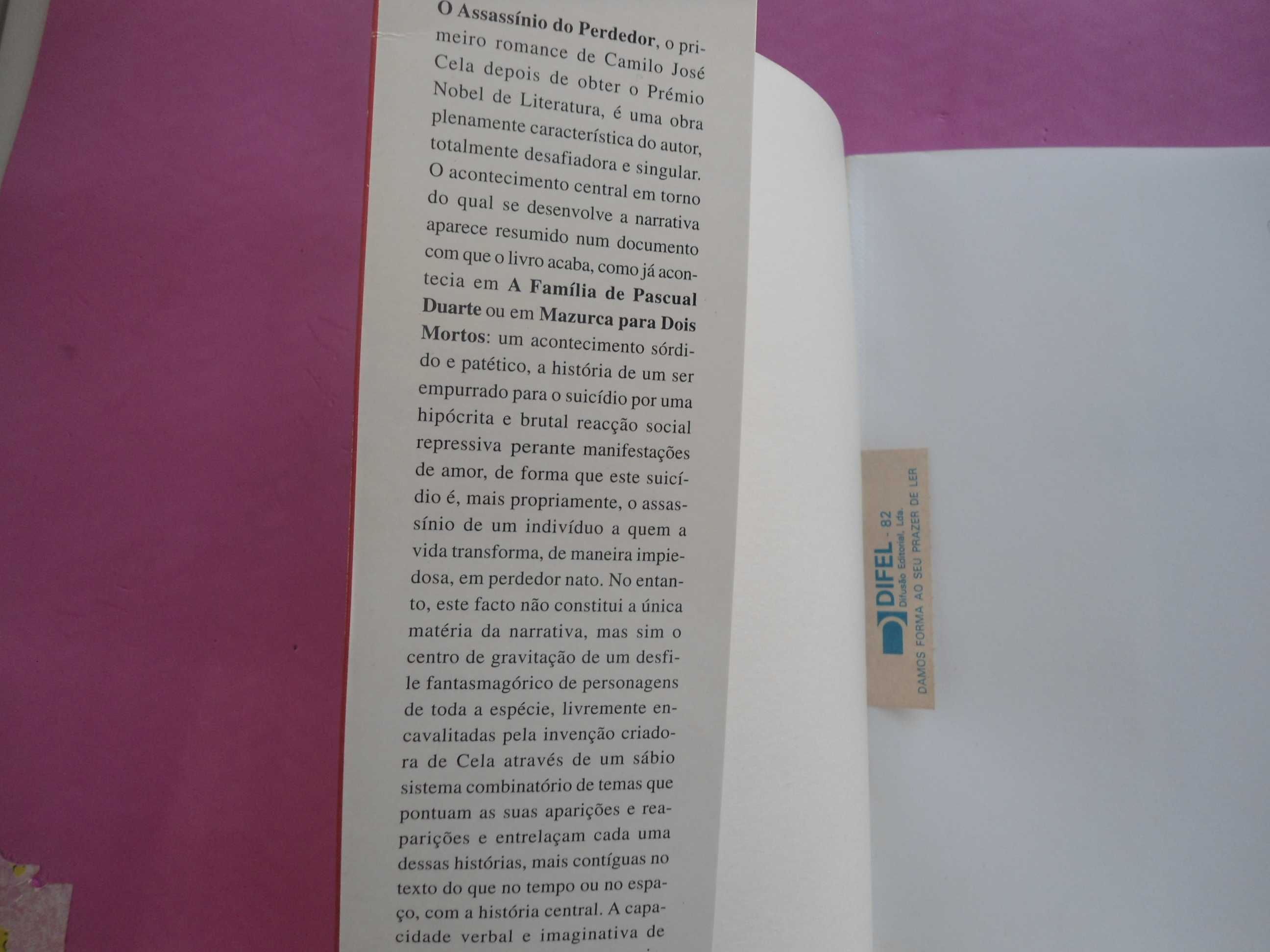 O Assassínio do Perdedor de Camilo José Cela