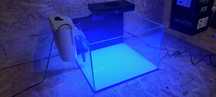 Akwarium morskie OptiWhite nano shallow tank rafa piko kaskada lampa S