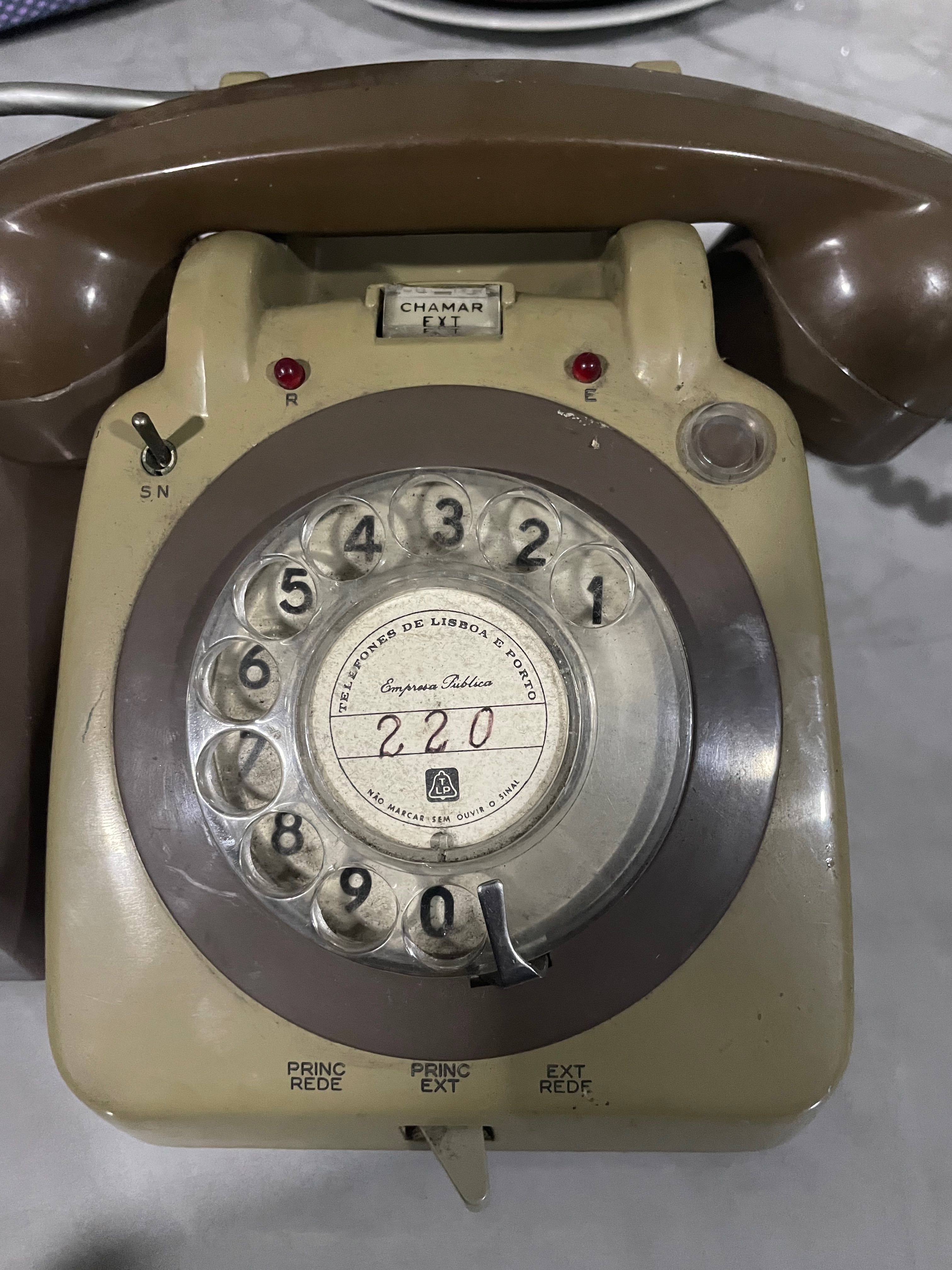Telefone fixo vintage