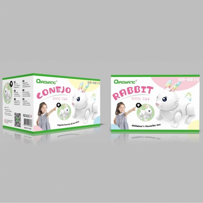 Brinquedo Interativo Coelho Qiaoyang QA-RB15