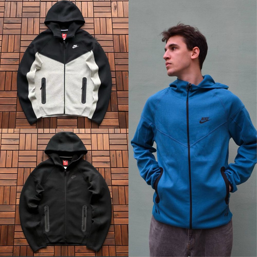 Кофта Nike Tech Fleece 2024 | зіпка Nike Tech | худі теч фліс | nike