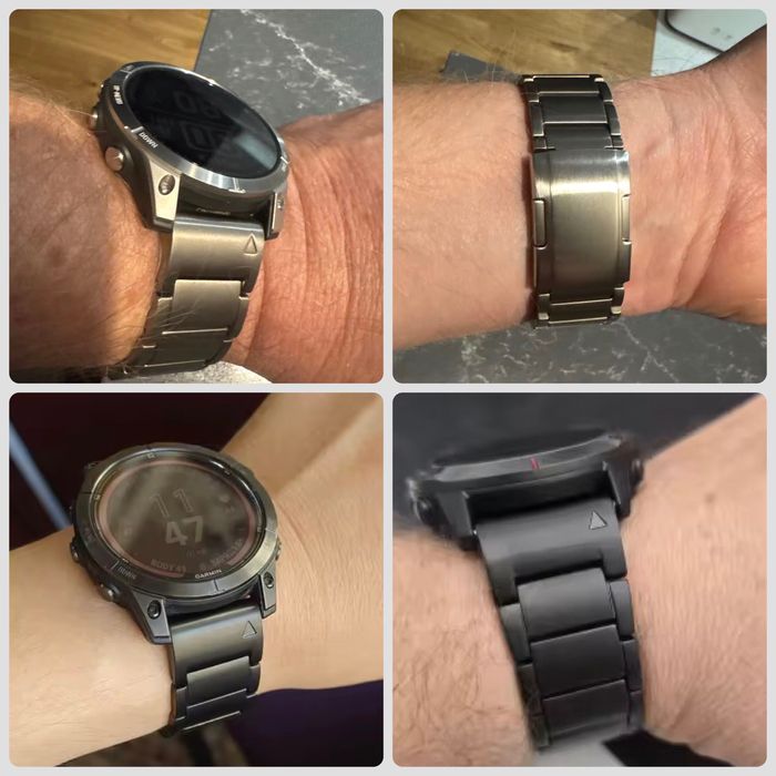 Титанові браслети на годинники Garmin Quick fit 22 мм 26 мм ремінець