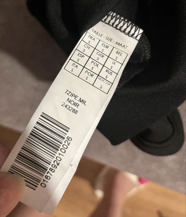 Spódnica mini czarna mim zamki zip zameczki