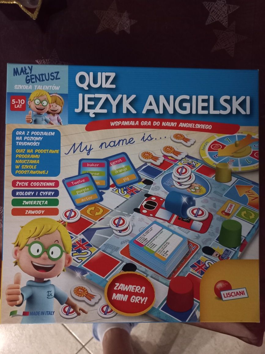 Gra edukacyjna Quiz Język Angielski.