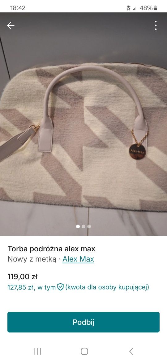 Torba podróżna alex max