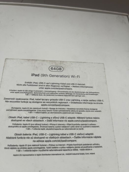 iPad 9 64GB Pencil Logitech klawiatura szkło matowe akcesoria zestaw