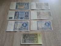 Zestaw 7 banknotów przedwojennych