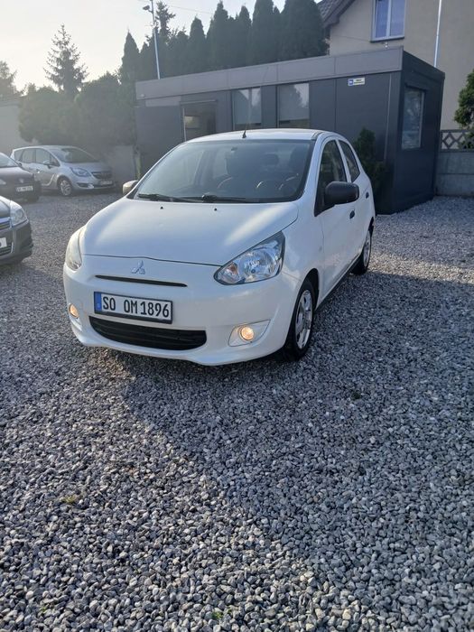 Mitsubishi Space Star przebieg 80tyś!/lakier białą perła/klima/opłacony