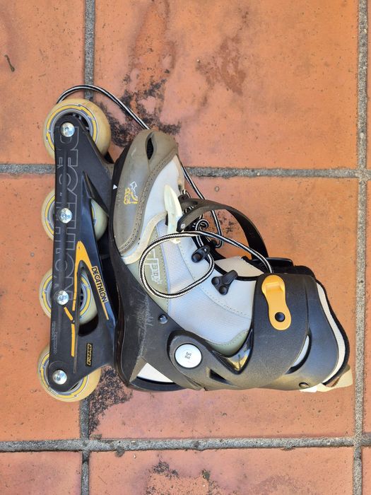 Patins em linha em bom estado