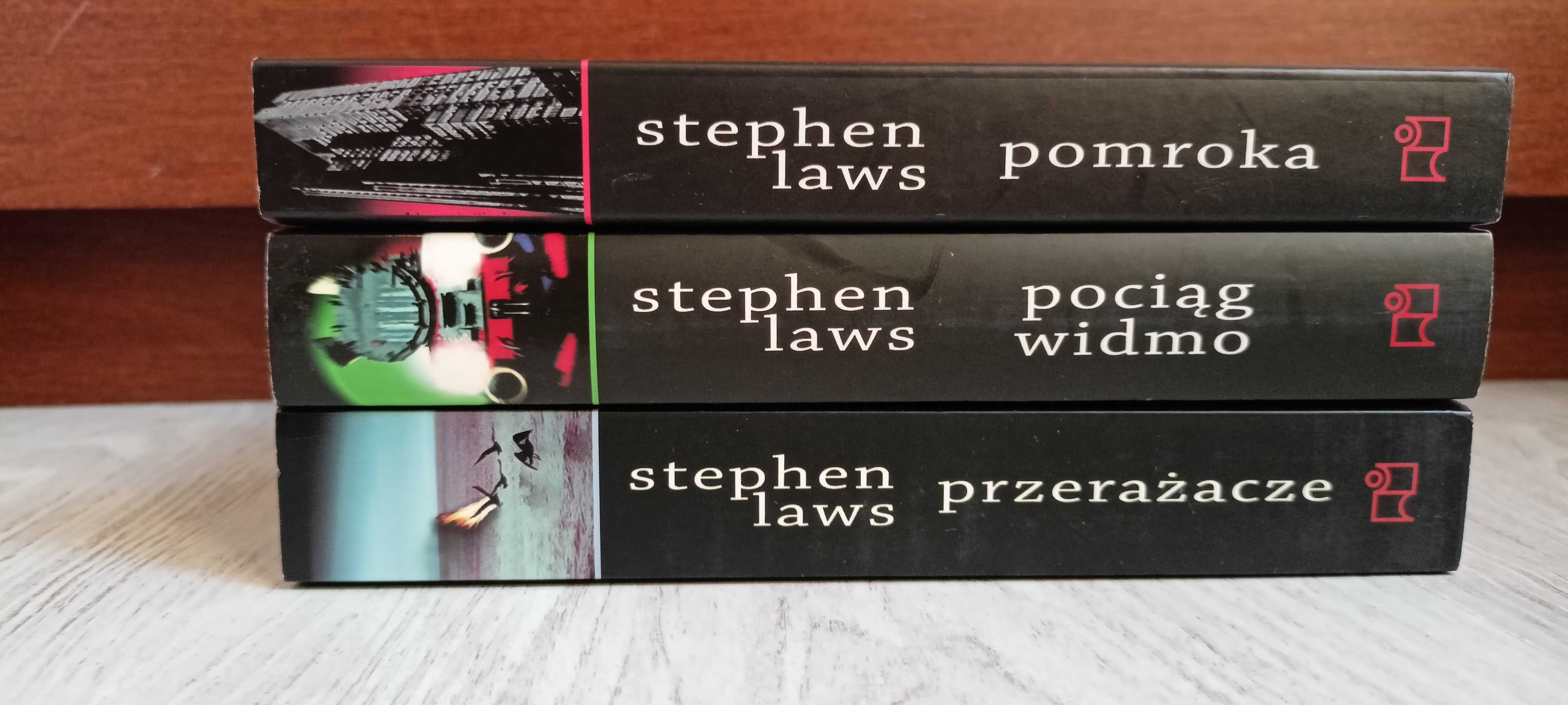 3x Stephen Laws Przerażacze + Pociąg Widmo + Pomroka BDB