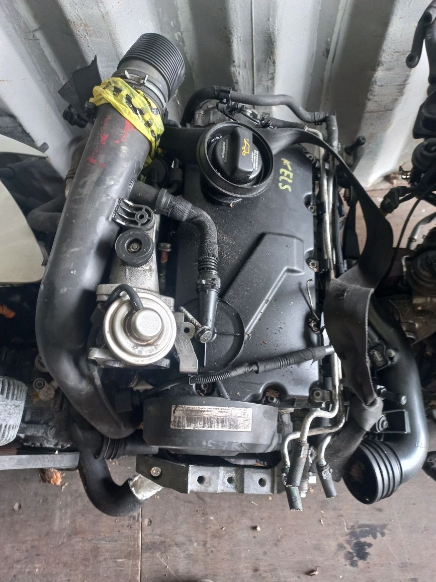 Silnik kompletny 1.9 tdi BXE pompowtryski turbina