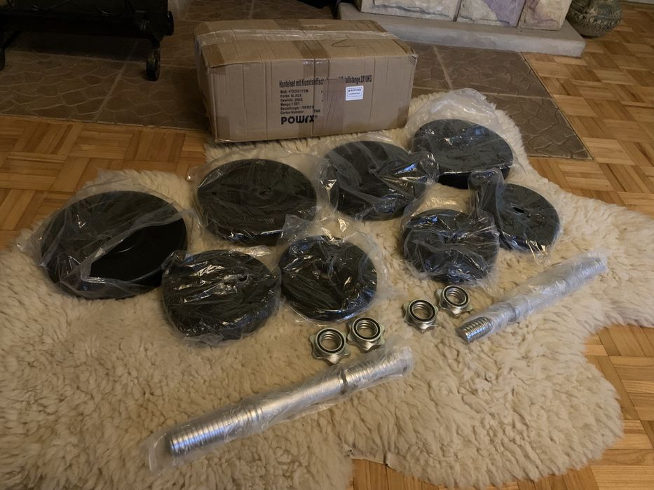 Hantle 2x10kg NOWE hantelki regulowane 20kg obciążenie siłownia