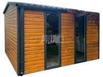 Schowek - Domek Ogrodowy 3x3m -dach dwuspadowy w przód - rynny GP566