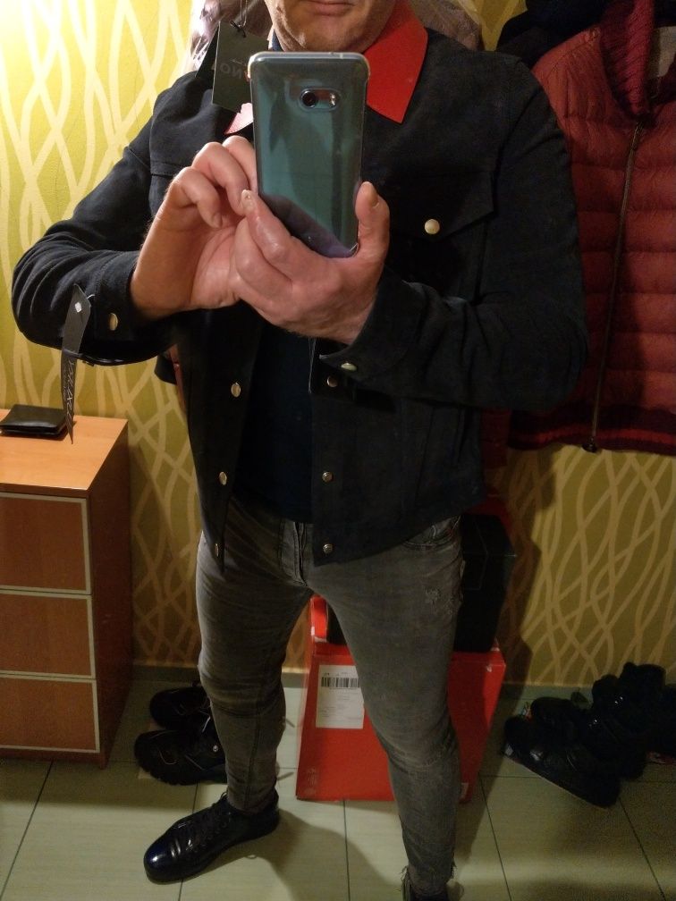 Kurtka męska ze skóry Hilfiger Collection.