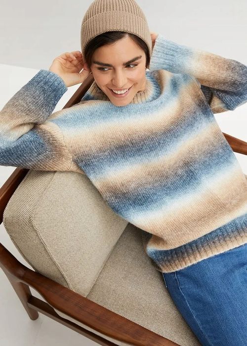 B.P.C sweter ombre cieniowany 44/46.