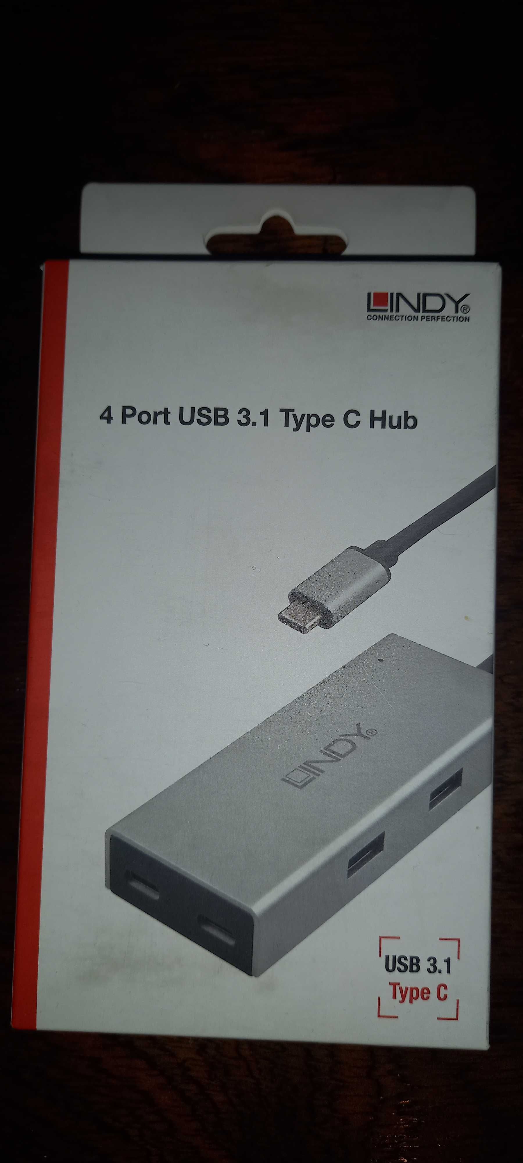 Hub USB 3.1 type C Lindy