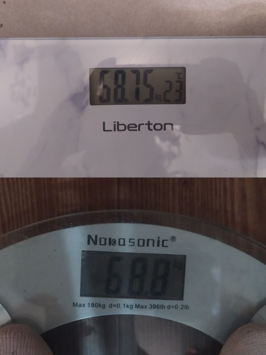 Ваги підлогові LIBERTON LBS-0802 під мармур біло-сірий