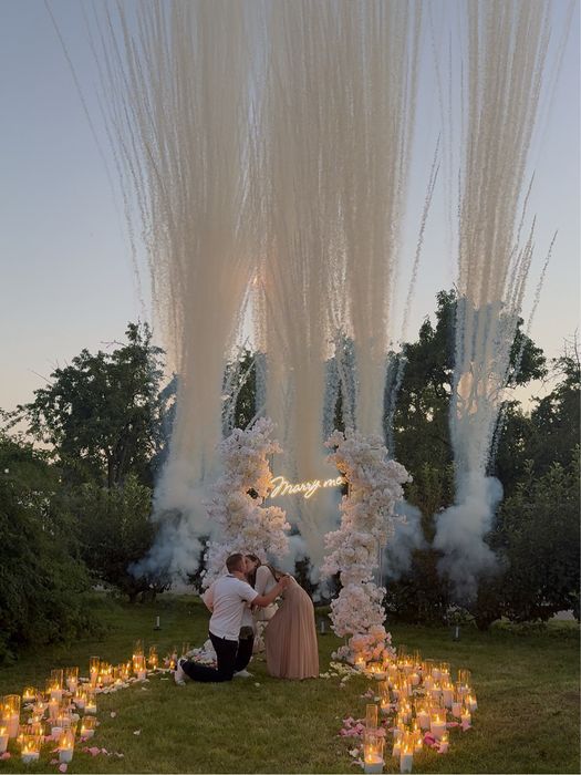 Димовий спалах на Свято Весілля Пропозиція Гендер Паті  Кольоровий Дим
