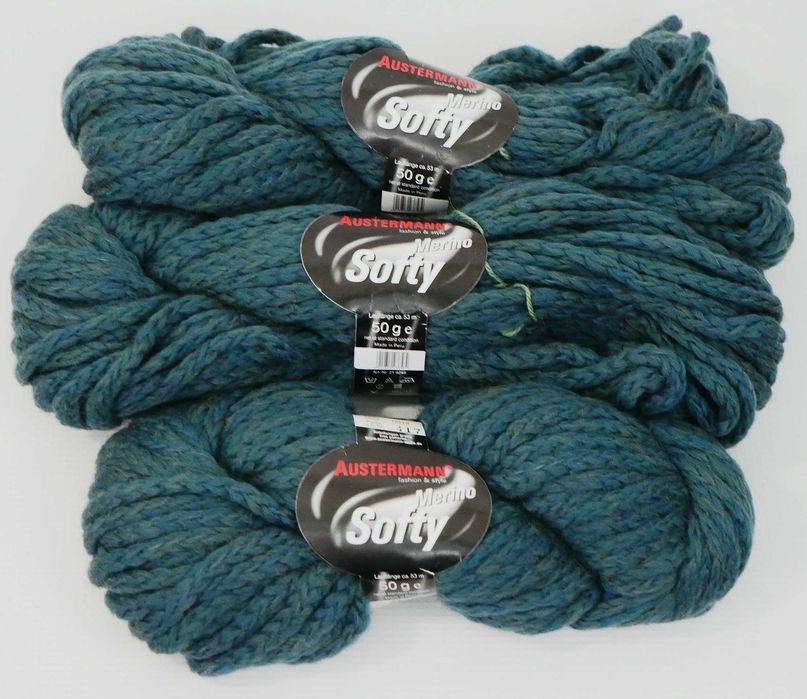 42.Włóczka Austermann 98%Merino 2%Polyamid zestaw 150g