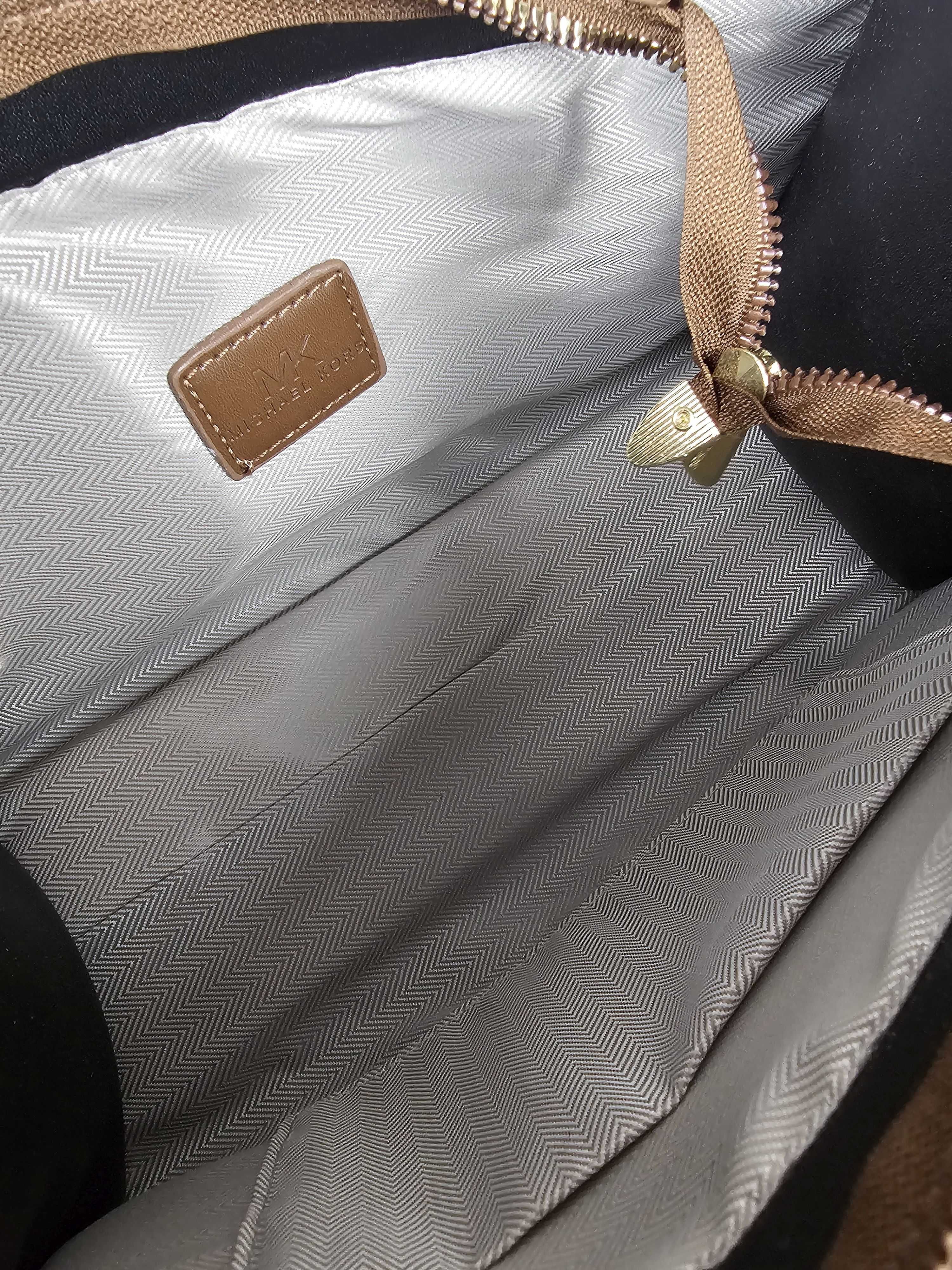Torba Torebka damska Michael Kors monogram kuferek  brazowy