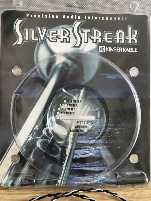 Kimber Kable Silver Streak RCA – 1m – Clássico High-End