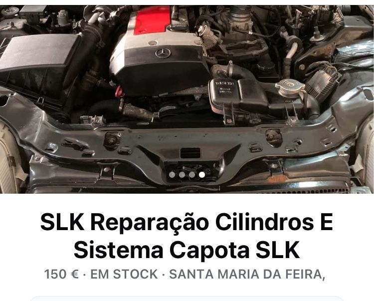 capotas eletricas SLK, Audi TT , VW EOS, BMW, Porsche carrera