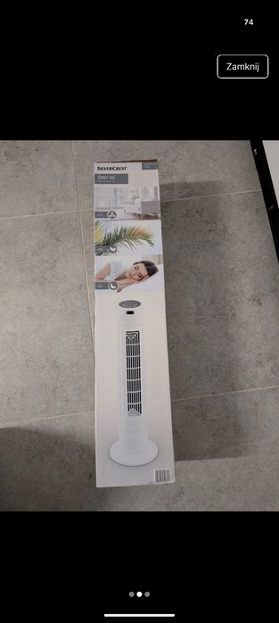 Wentylator kolumnowy silvercrest nowy