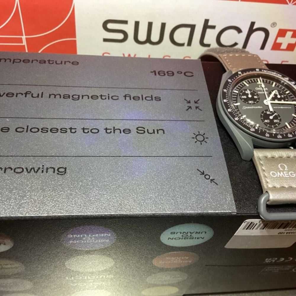 Omega x Swatch SO33A100 Mercury - Kosmiczny Zegar w Limitowanej Edycji
