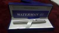 caneta waterman prata