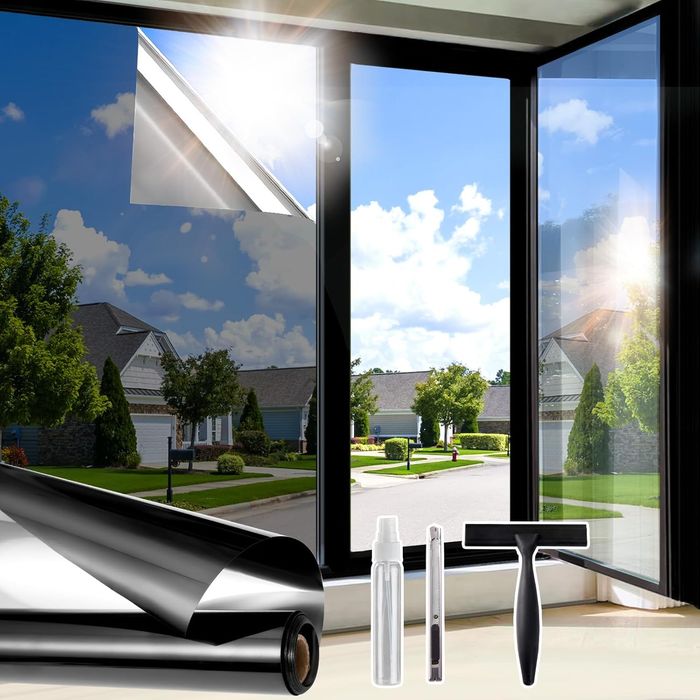 Folia Okienna Lustrzana UV 75x300 cm Termiczna Samoprzylepna