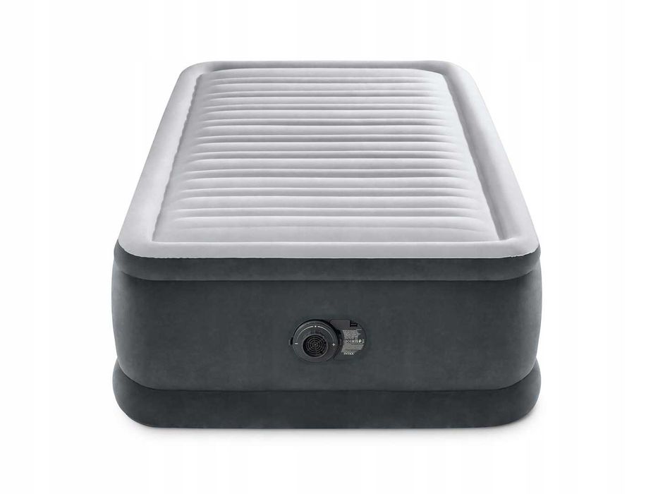 Materac dmuchany 191x99 cm z pompką jednoosobowy INTEX DELUXE