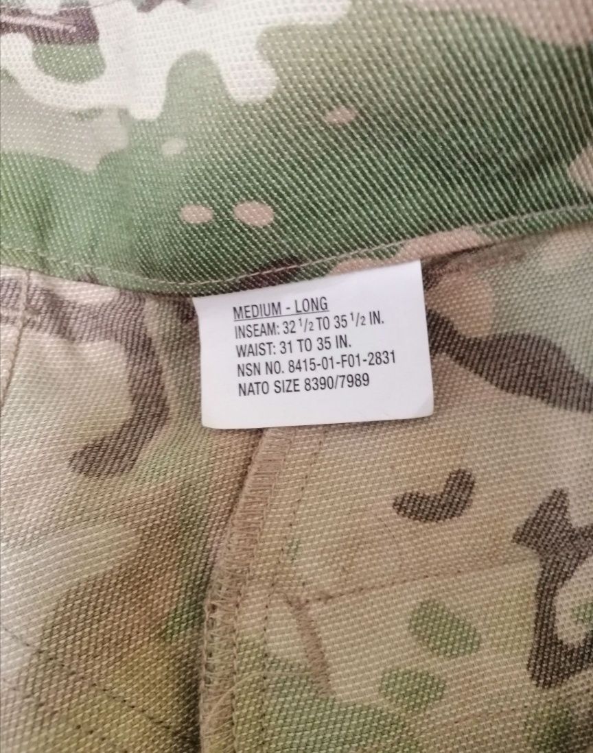 Брюки US Army Combat Pant FR Multicam с местами под колени(USMC,PCU)