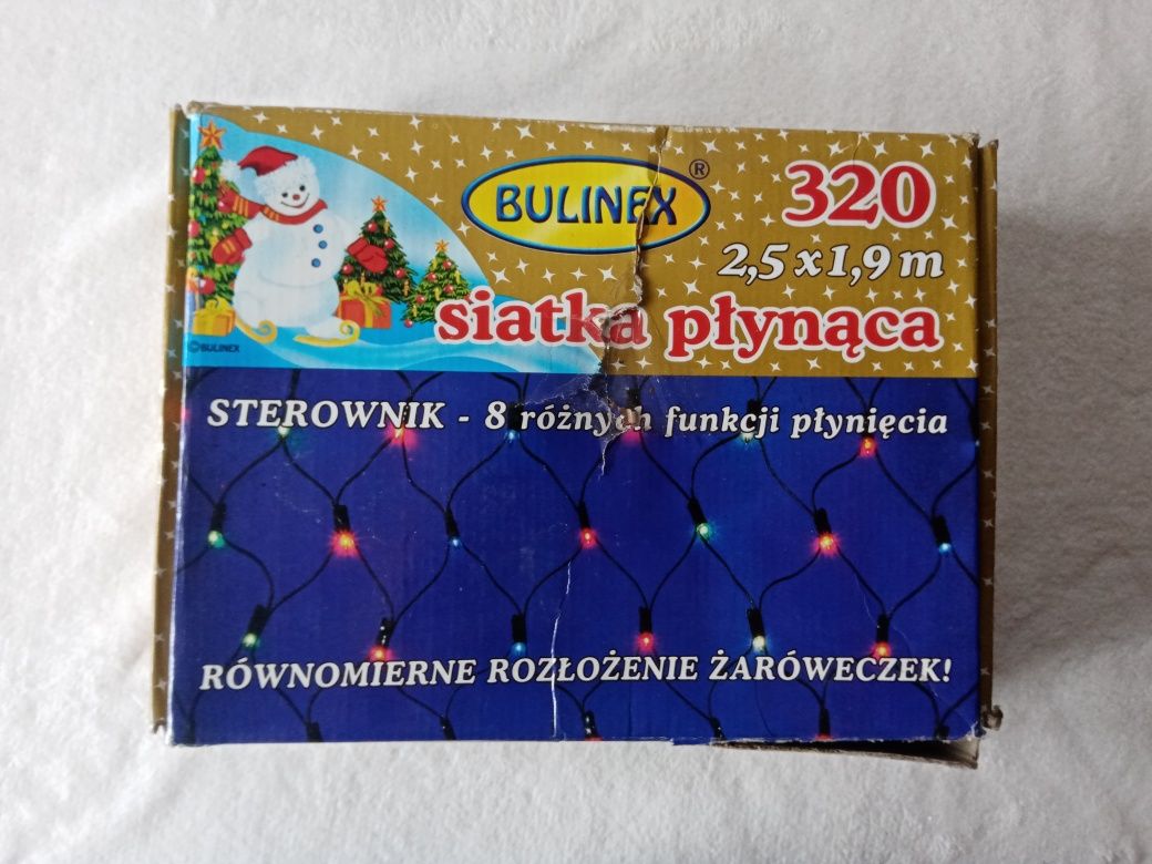 Lampki, siatka płynąca