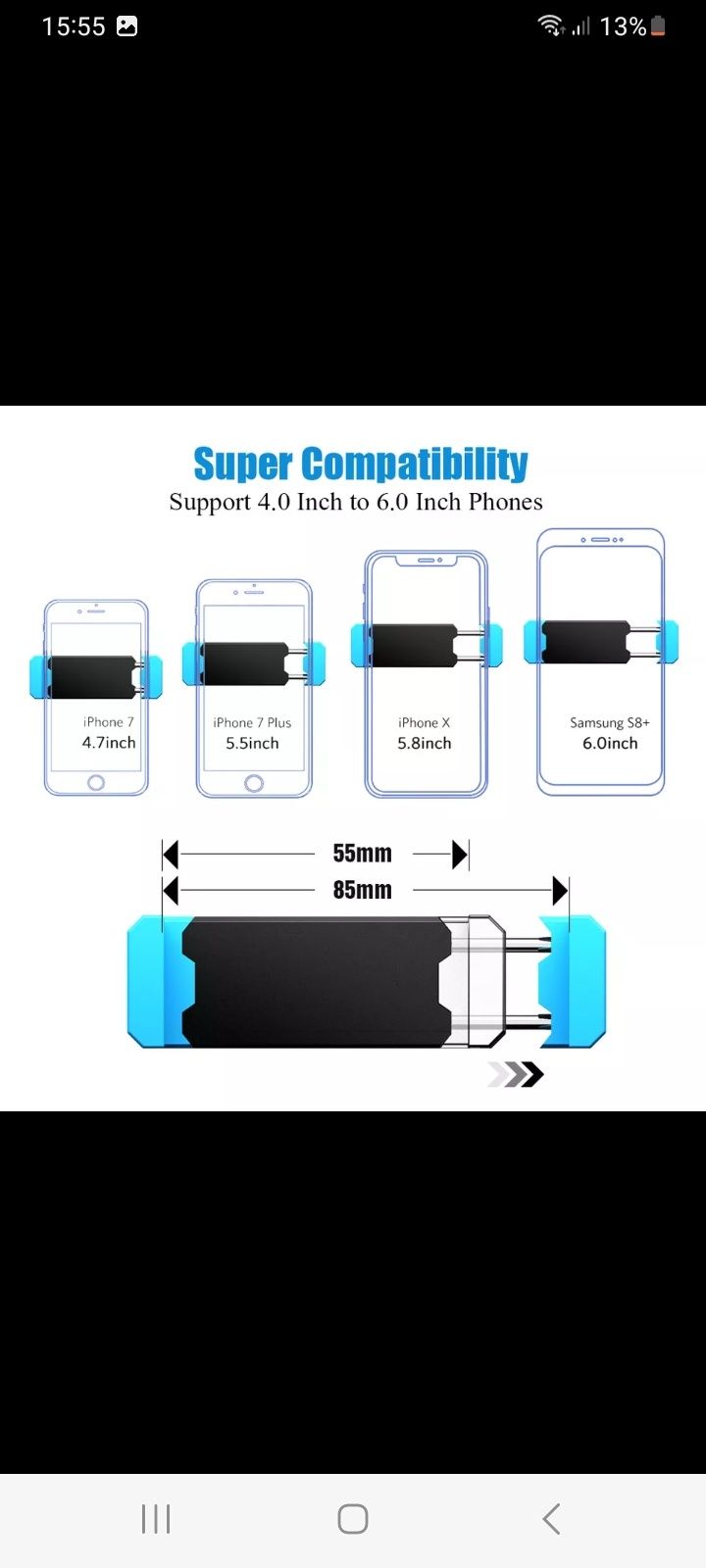 Suporte smartphone Auto (Universal)