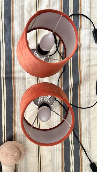 Conjunto dois candeeiros quarto