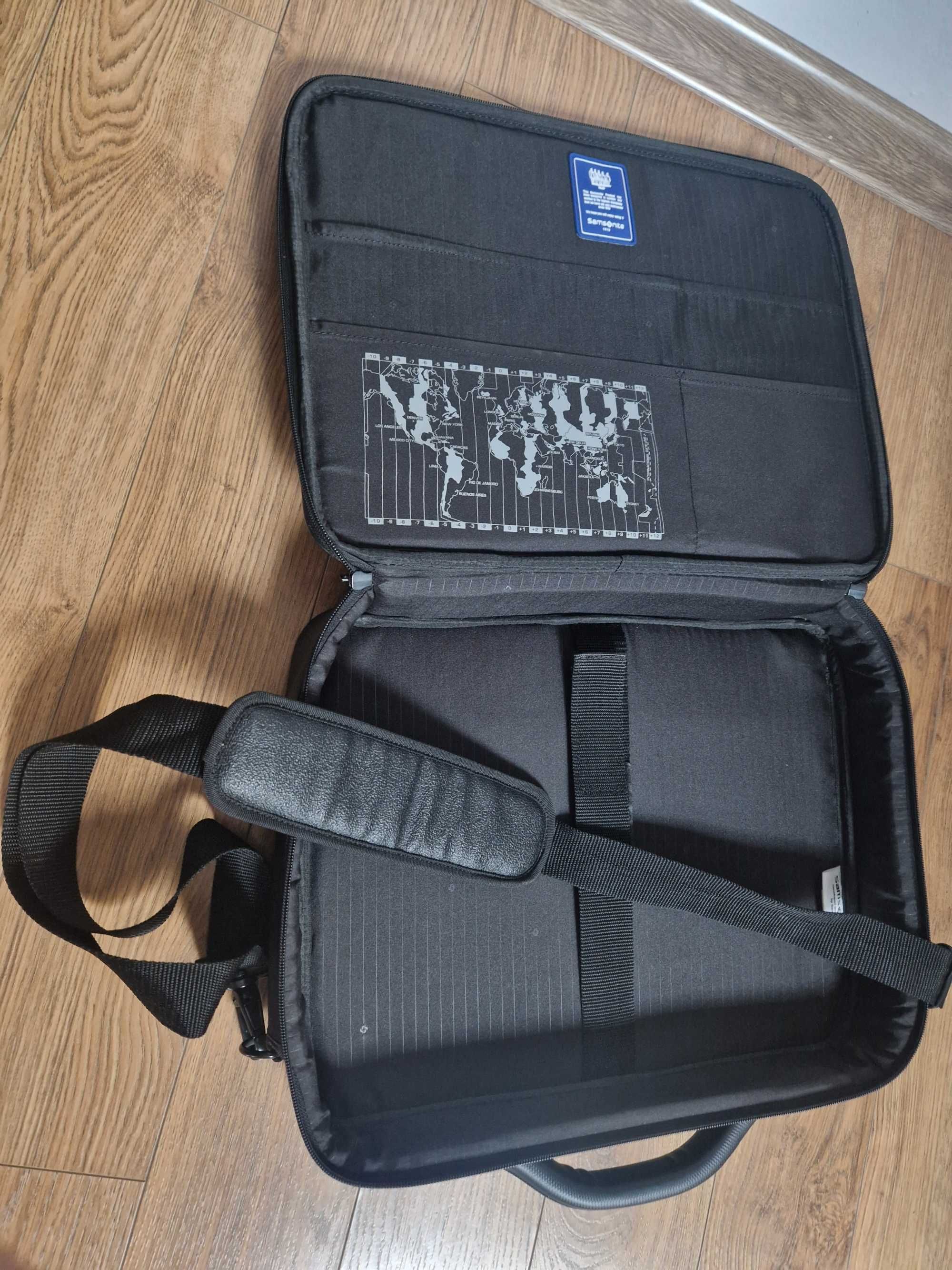 torba czarna samsonite na laptop