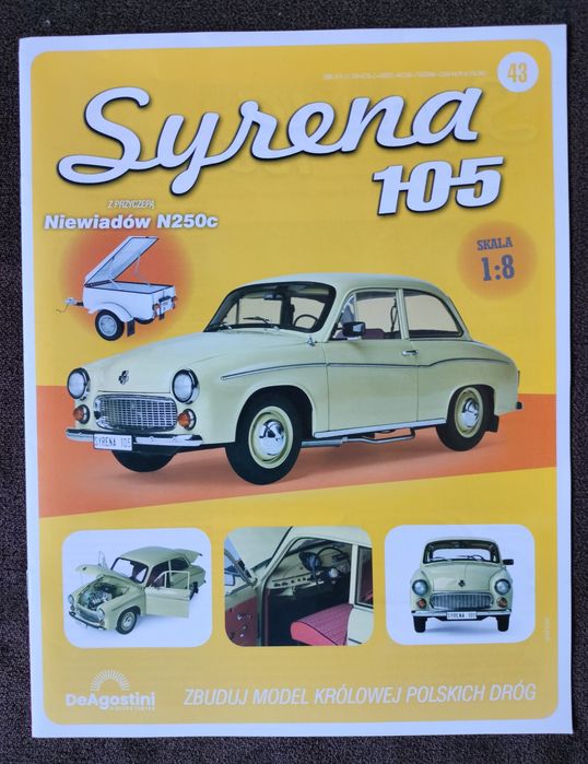 Gazetka nr 43 z częściami model Syrena 105, DeAgostini