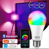 Умна смарт світлодіодна кольорова лампочка Bluetooth 9w