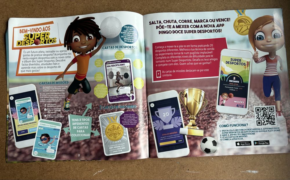 Cromos Super Desportos Pingo Doce